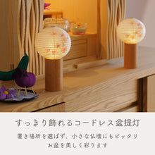 画像をギャラリービューアに読み込む, tocco 桜 盆提灯