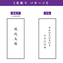 画像をギャラリービューアに読み込む, 現代位牌 レーザー彫刻代