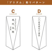 画像をギャラリービューアに読み込む, 現代ガラス位牌 レーザー彫刻代(1名彫り分)