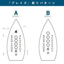 画像をギャラリービューアに読み込む, 現代ガラス位牌 レーザー彫刻代(1名彫り分)