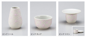 フィーロⅡ・ピンク　トール／カップ／ツイン　※この商品にはクリスタルビーズ、立芯が付いていません